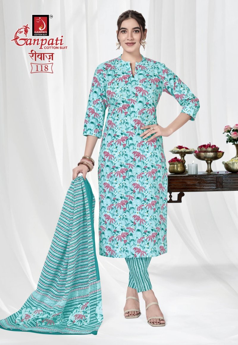 riwaz Vol 2 By Ganpati Cotton Printed Dress Material